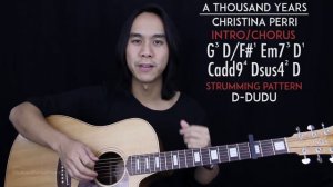 A Thousand Years Guitar Tutorial - Christina Perri Guitar Lesson |Tabs + Easy Chords + Guitar Cover