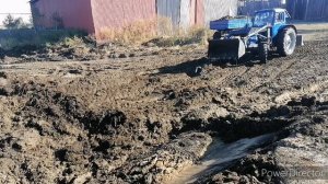 МТЗ-82 возит навоз, потекла помпа. ремонт