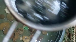 Чистка в потоке через восковую отливку.