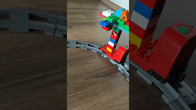 Lego train and plane