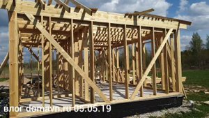 Строим каркасную баню под Великим Новгородом - влог 05.05.19