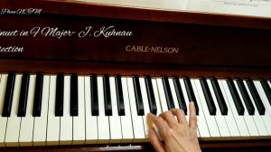 Minuet in F Major - Part 3: C section - Johann Kuhnau (1660-1722). Piano Tutorial