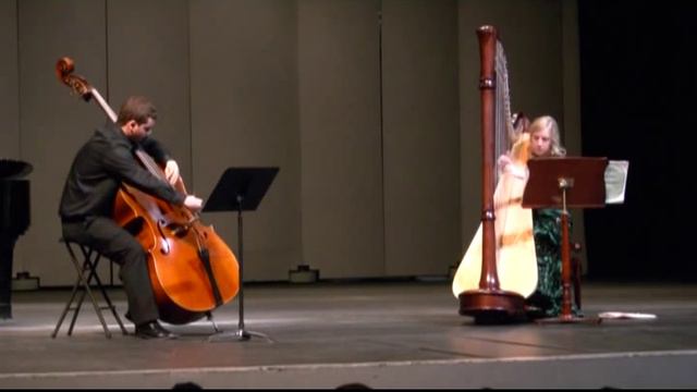 The Swan by Saint-Saens - Michael Marks String Bass and Cami Anderson Harp.mp4 смотреть онлайн