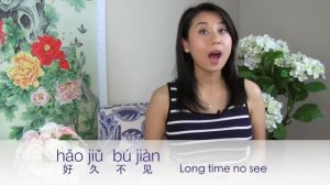 Learn how to say "long time no see" & "I miss you" in Mandarian Chinese