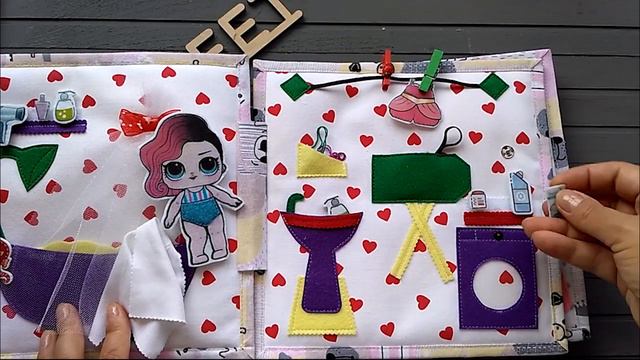 Beautiful Doll House Quiet Book for LOL/#lolsurprise /Обзор Развивающая Книга-домик для ЛОЛ смотреть онлайн