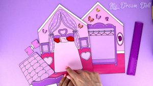 Paper Dolls Dress Up - House for Paper Doll, PRINT and Play