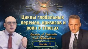 ЦИКЛЫ ГЛОБАЛЬНЫХ ПЕРЕМЕН, КРИЗИСОВ И ВОЙН В ЭТНОСАХ - Диалог А. Зараева с А. Бобылевым - часть 3