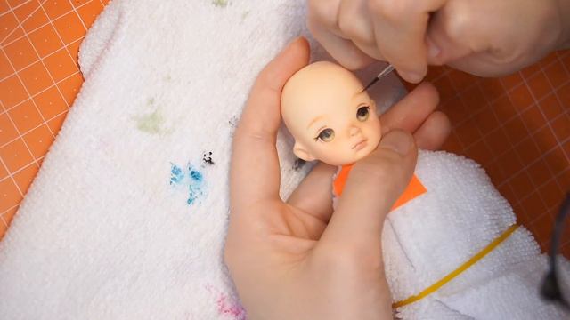 Doll Repaint: Obitsu11 Makeover into an OOAK Pocket Girl