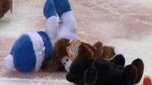 Latta Scores Teddy Bear Toss Goal