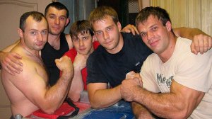 ARMWRESTLING Cyplenkov vs Filippov vs Razmadze training to ARM Nemiroff Cup 2009