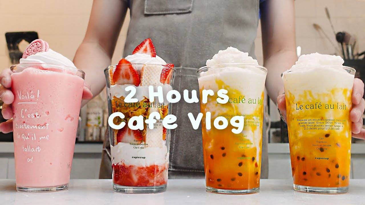 🍹지치고 힘들 땐 음료 ASMR로 힐링해요/주중의 여유로움/2시간 모음🤎2 Hours Vlog/Cafe Vlog/ASMR/Tasty Coffee#459 смотреть онлайн