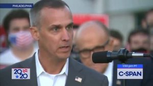 Corey Lewandowski in Philly: "Until the last vote is counted, General Bondi and I will be here."