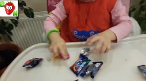одеваем  костюм Свинка Пеппа,открываем Стикизы серия космос,costume Peppa Pig!!! .