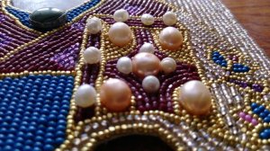 Вышивка иконы Николай Чудотворец цветным бисером. Итог.