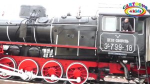 Trains for kids and toddlers . Поезда для детей и взрослых