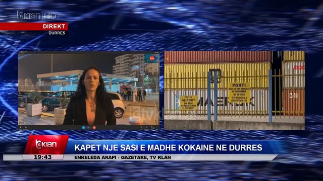 Tv Klan - Kapet një sasi e madhe kokaine në Durrës, raporton gazetarja Enkeleda Arapi | Lajme News смотреть онлайн
