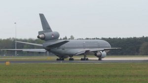 LAST Departure DC10 Neth.AF, T-255, to the scrapyard; Eindhoven 11-04-2014