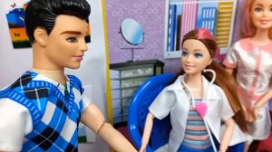 Pregnant Barbie in Hospital🥺/ Barbie Visit Doctor/ Barbie doll Routine in Indian village/ Barbie