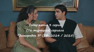 Содержание 3 серии (76 турецкая) третьего сезона сериала "Зимородок" (РФ, 2024 / 2025)