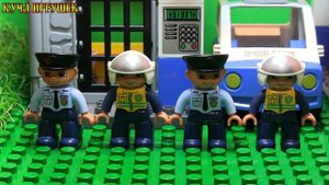 Лего-мультик - Строим полицейский участок - Видео для маленьких. Lego-Police. Cartoon