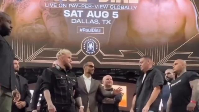 JAKE PAUL PROVOKES NATE DIAZ | FACE to FACE
