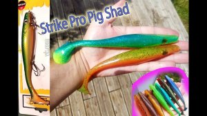 Копия - Strike Pro Pig Shad - крупный уловистый силикон на щуку #lure