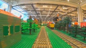 LEGO скоростной поезд 10507 Видео для детей. Огромный макет. Super LEGO Train Track Setup!