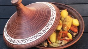 КАК ПРИГОТОВИТЬ ВКУСНОЕ И СОЧНОЕ МЯСО В ТАЖИНЕ (готовим в печи на углях)