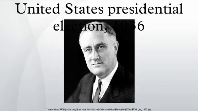 United States presidential election, 1936 смотреть онлайн