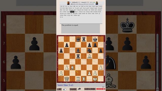 World Championship 2012, Moscow, RUS - Round: 4 || Boris Gelfand vs VIswanathan Anand