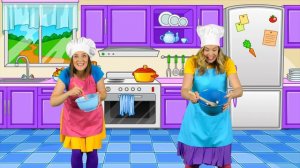 Cooking in the Kitchen - Kids Song - Pretend Play Cooking with Fun Food for Kids