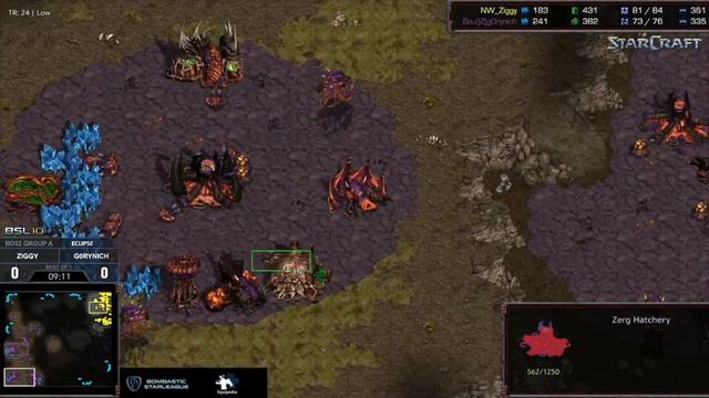 Ziggy vs g0rynich (TvZ) on Eclipse - StarCraft Remastered Pro Match смотреть онлайн