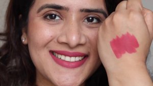 *NEW MAMAEARTH MOISTURE MATTE LONGSTAY LIPSTICK REVIEW AND SWATCHES , ALL 9 SHADES |  #MAMAEARTH