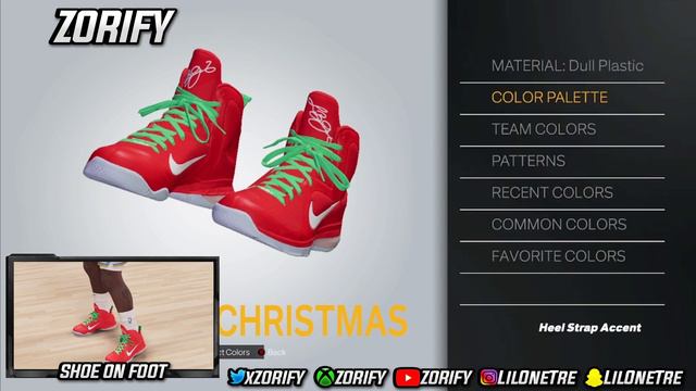 NBA 2K23 Next Gen Shoe Creator - Nike LeBron 9 "Christmas" смотреть онлайн