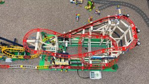 Lego Loop coaster(10303) connected with Lego Roller coaster(10261)