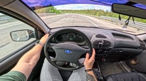 2012 LADA Kalina 16 MT  POV TEST DRIVE