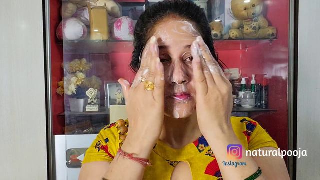 My 40 year cousin apply*Curd Facial* every week & has clean skin-glass skin & skin whitening facial