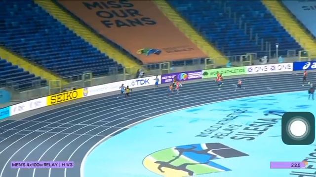 Team Ghana place 2nd to qualify for the 4x100m Relay Final at World Athletics Relay at Poland 2021.