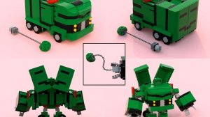 Lego x Transformers Animated. Конструктиконы и Разрушитель.