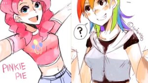 Эквестрия герлз картинки в аниме стиле