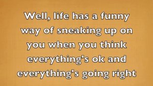 Ironic - Alanis Morissette (lyrics on screen)