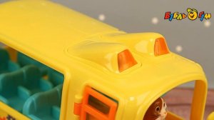Набор игровой Кошечки-Собачки Автобус школьный световые и звуковые эффекты