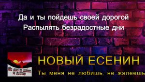 Новый Есенин - Ты меня не любишь не жалеешь