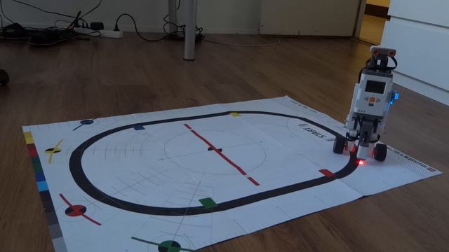 LEGO MINDSTORMS NXT Segway with DI IMU Sensor Following a Line смотреть онлайн