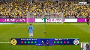 PES 2021 | Borussia Dortmund vs Manchester City | Penalty Shootout | UEFA Champions League Gameplay