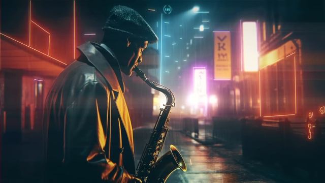 Lonely Blues - Relaxing Blade Runner Soundscape - Cyber Blues Ambient Music