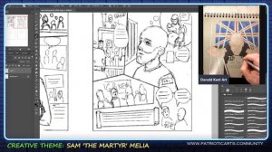 Free Sam Melia  - Patriotic Art Live #art #digitalart #nationalist #patriotic