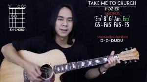 Take Me To Church Guitar Tutorial - Hozier Guitar Lesson |Easy Chords + Guitar Cover|