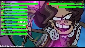 The Loud House Movie (2021) Final Battle with healthbars 1/2