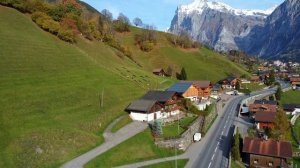 Switzerland Road Trip Grindelwald and Lauterbrunnen, Swiss Villages and Countryside 4k